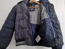 Camp David Winterjacke Kinderjacke Bomberjacke abnehmbaren Kapuze Gr. 140 TOP