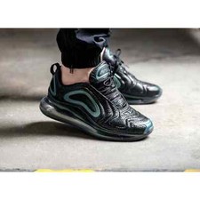 160 Nike Air Max 720 Mens 5.5 Womens 7 Running Shoes Black Laser AQ3196-003 NEW