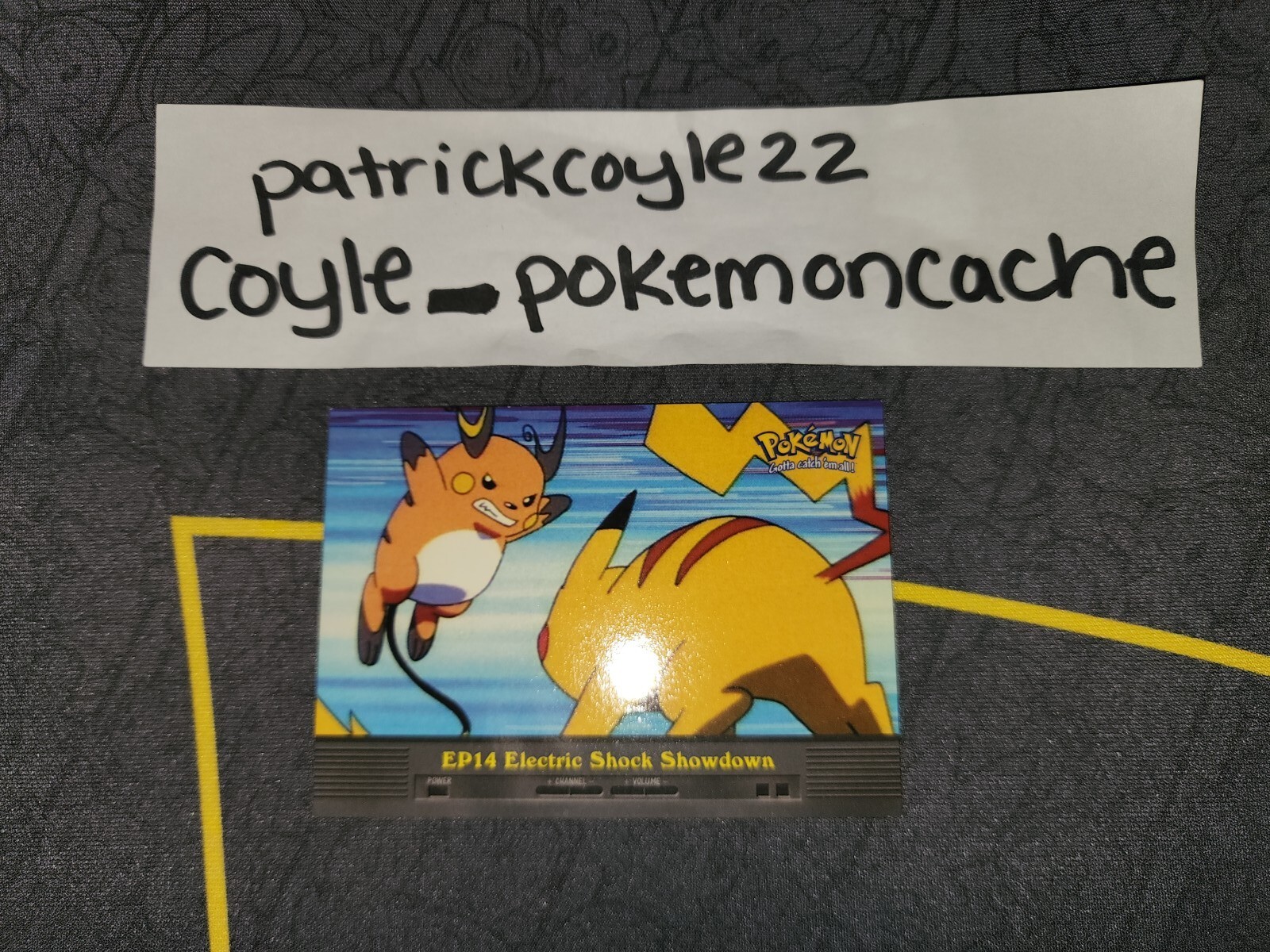 EP14 Electric Shock Showdown Pokemon Topps Series 2 Card VLP front/NM back