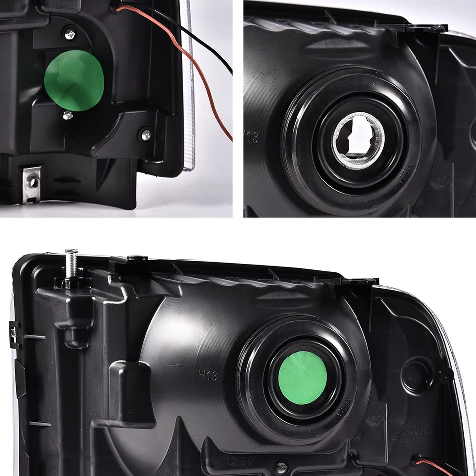 Faros esquineros transparentes LED DRL aptos para Ford F250 F350 Super Duty 2005-2007 L+R Foto 4 de 4