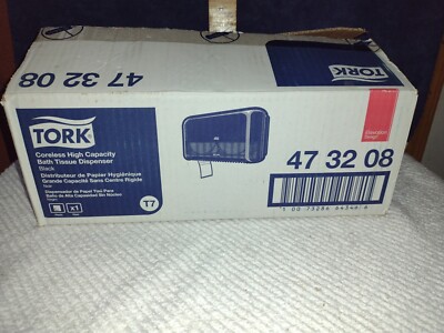 New Tork Coreless High Capacity Bath Tissue Dispenser Black Color New In Box