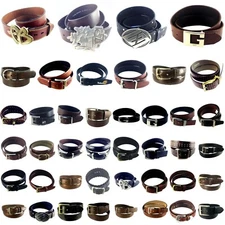Brand Name (G-3) Belts, Assorted Designer, Dress-Up, Men Leather Belts