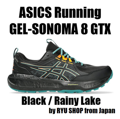 ASICS Trail Running Shoes GEL-SONOMA 8 GTX 1011B977.001 Black / Rainy Lake