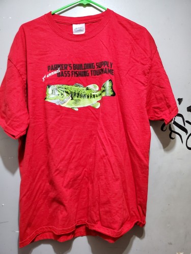 PARKER'S BUILDING SUPPLY BASS FISHING TOURNAMENT Shirt XL