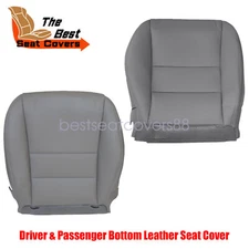 For 2003-07 Honda Accord SE Driver & Passenger Bottom Leather Seat Cover Gray