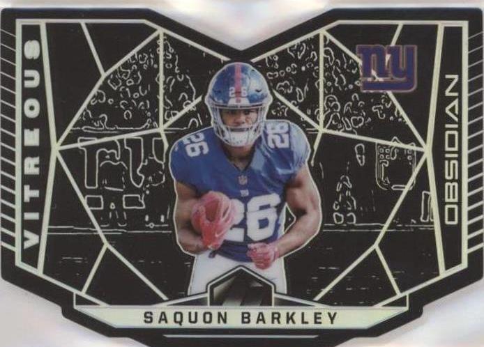 2018 Panini Obsidian - Vitreous Die-Cut Saquon Barkley #VI-1 /100