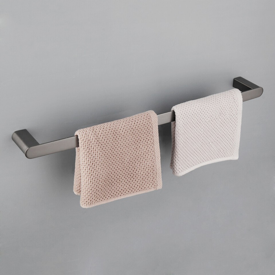 Bathroom Gun Metal Towel Rack/Toilet Holder/Shelf/Hook Wall Mount Accessories | eBay
