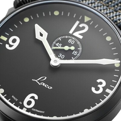 LACO 861909 PILOT COCKPIT Spirit of St. Louis Automatik 42mm Schwarz Neu