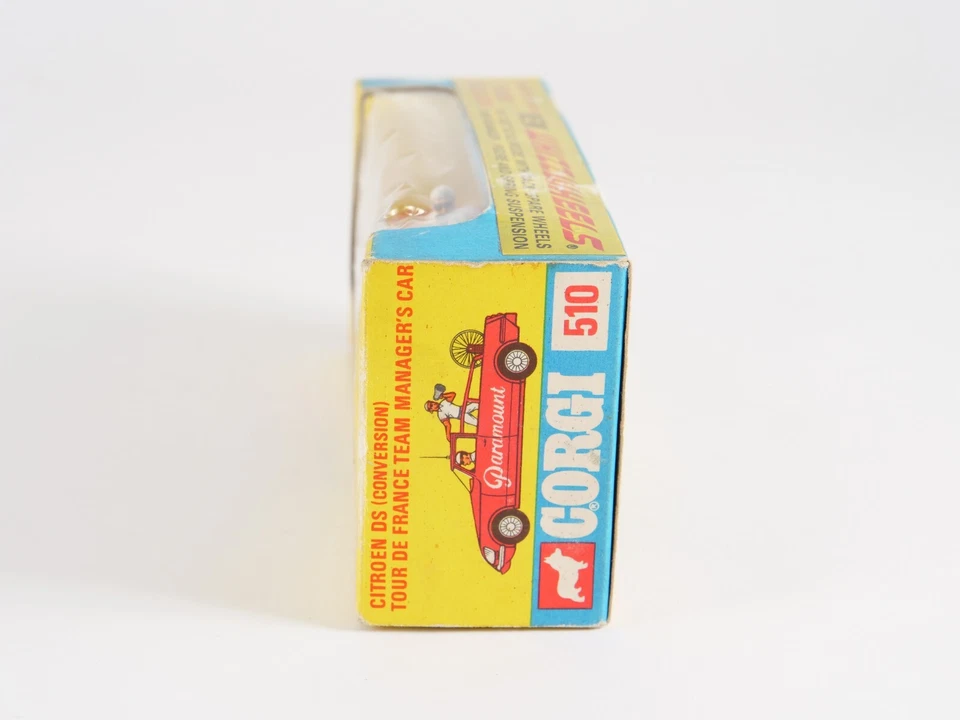 Corgi N° 510 CITROËN DS 19 Pick-Up TOUR DE FRANCE PARAMOUNT 1/43 In Scatola 1971 - Immagine 2 di 4