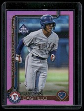 2025 Topps Pro Debut #PD-51 Yolfran Castillo Fuchsia Foil #/199