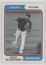 2023 Topps Heritage Black & White Image Variation Sandy Alcantara #358 06bg