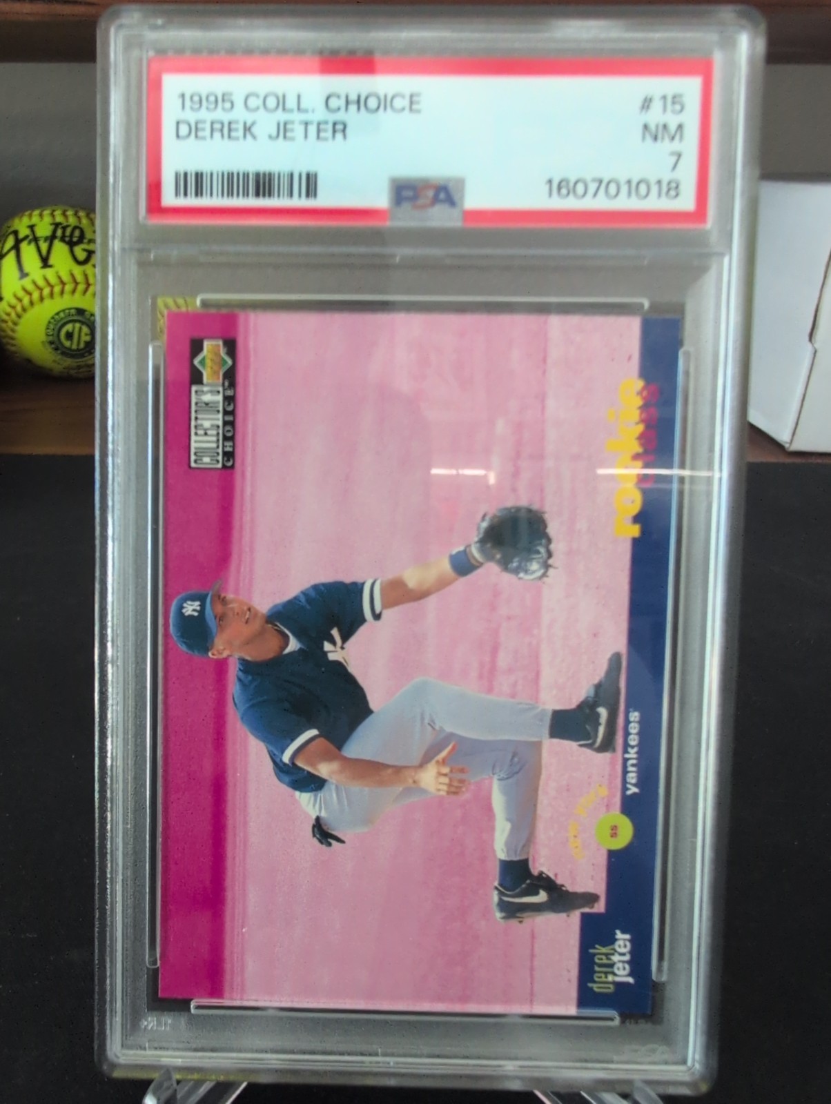 1995 Collectors Choice Derek Jeter PSA 7