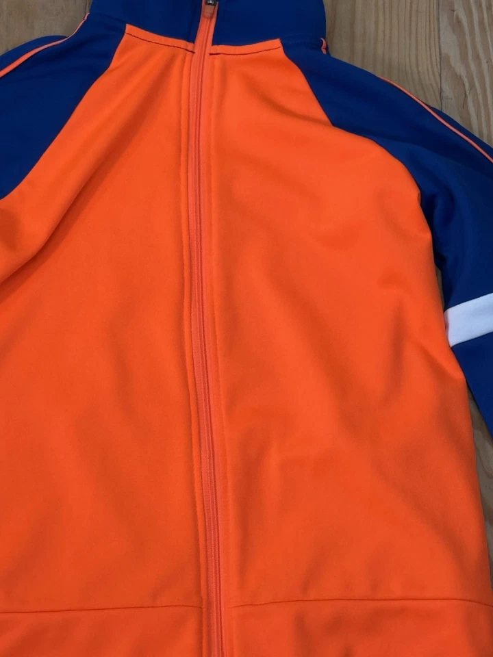 Jumping Beans Boys Size 6 Tricot Track Suit Outfit Jacket Pants Blue Orange - Image 2 of 4