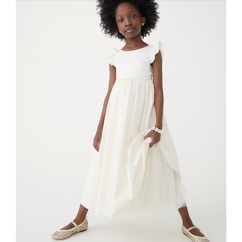Jupe Fille Crewcuts J Crew – Blanche – 100% Coton – Taille 8 – NEUF Avec étiquettes