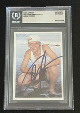 Nick Carter Signed 1998 Panini Smash Hits Planet Pop Collection #31 BAS Auto