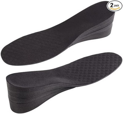Mens Height Increase Insoles with Solid Foam & Interlocking 2.75'' added height.