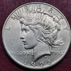 1928 S Silver Peace Dollar $1 Higher Grade #100324