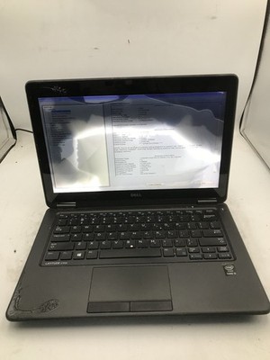 DELL LATITUDE E7250 - BOOTS TO BIOS/BAD LCD - INTEL I5 5300U - NO RAM - READ -BB