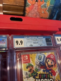 CGC PSA Graded 9+ Nintendo Switch Mario Game & Card Lot Odyssey, Wonder, & Party