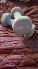 Neoprene Dumbbell Pair – Cast Iron Core Non-Slip Weights 1.5kg Grey Gym
