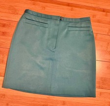 ESPRIT DE CORP Turquoise Polyester A-line Skirt Size 3/4 NEW No Tags