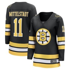 Women's Fanatics Casey Mittelstadt Black Boston Bruins Home Breakaway Player