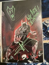 The Terrifying Crimson Bat Virgin Signed/remaqued Aaron Rizo