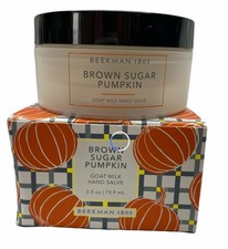 Beekman 1802 Goat Milk Hand Salve Cream Brown Sugar Pumpkin 2.5oz Unsealed
