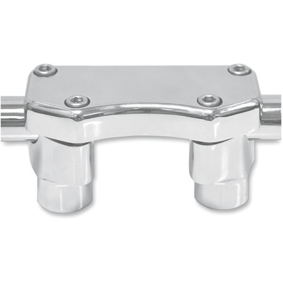 Drag Specialties 1-1/2'' Chrome Buffalo Risers with  Top 0602-0453