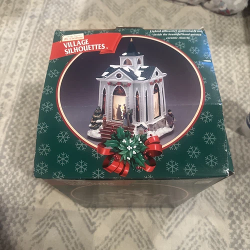 Mr. Christmas Village Silhouettes Animated Church - Thumbnail 2