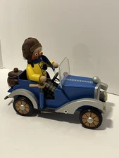 Rare Vintage Steinbach Germany Musical Nutcracker in Blue Car EUC Works Well