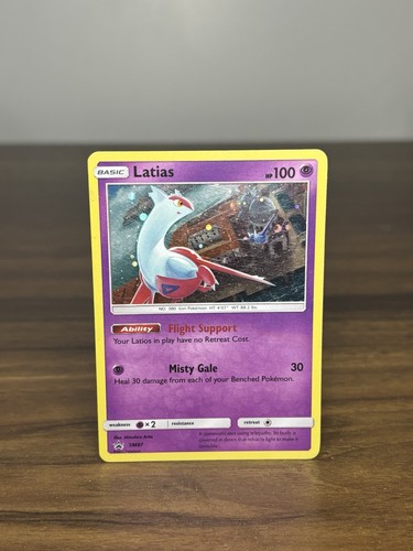 Latias SM87 Sun & Moon Promo Cosmos Holo Pokemon Card MP