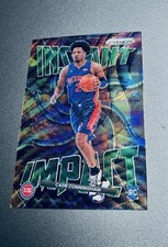 2021-22 Panini Prizm - Instant Impact Cade Cunningham #1 Green Wave Prizm (RC)