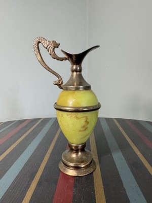 Vintage Messing/Gold Stil Onyx Stil grün Deko nur Schlange Schlange Griff