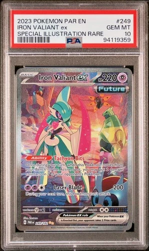 Iron Valiant Ex 249/182 PSA 10 Paradox Rift Pokemon Card 249 SIR Gem Mint