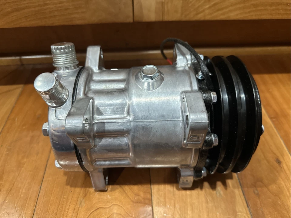 Compresor de aire acondicionado para 85-90 Wrangler 91-95 Volvo 940 para Hyundai Excel 86-89 Foto 3 de 4