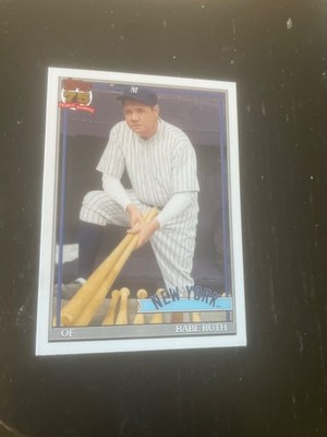 Babe Ruth 2026 1991 Topps anniversary insert card FREE SHIPPING