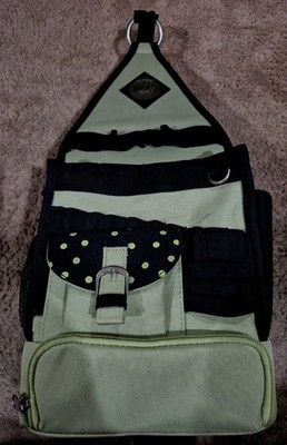 AMM*  The original Tote-Ally Cool  On the Go Scrapbook Bag Olive Green Black EUC