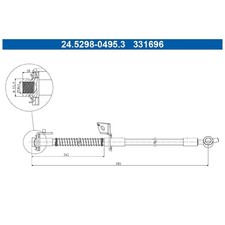 Bremsschlauch vorne rechts für Hyundai I30 GD GDE | 24645652