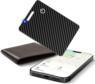 Wallet Tracker Card (Ios Only), Rechargeable Bluetooth Smart Tracking for Apple 