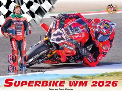 MOTORSPORT-BILD-VERLAG Superbike WM Kalender 2026 Gerloff Bautista Razgatlioglu Bulega Redding Lowes