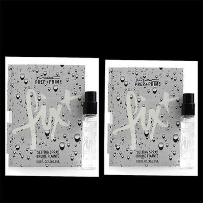 2 X M.A.C. MAC Prep + Prime Fix Makeup Setting Spray 0.08oz/2.5ml Sample