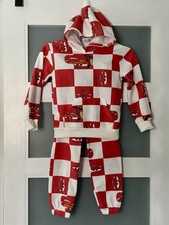Disney Pixar Cars Two-Piece Sweatsuit Set Boys Size 5/6 Lightening McQueen CARS