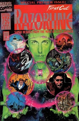 Razorline First Cut #1 special preview Clive Barker super heroes Marvel Comics