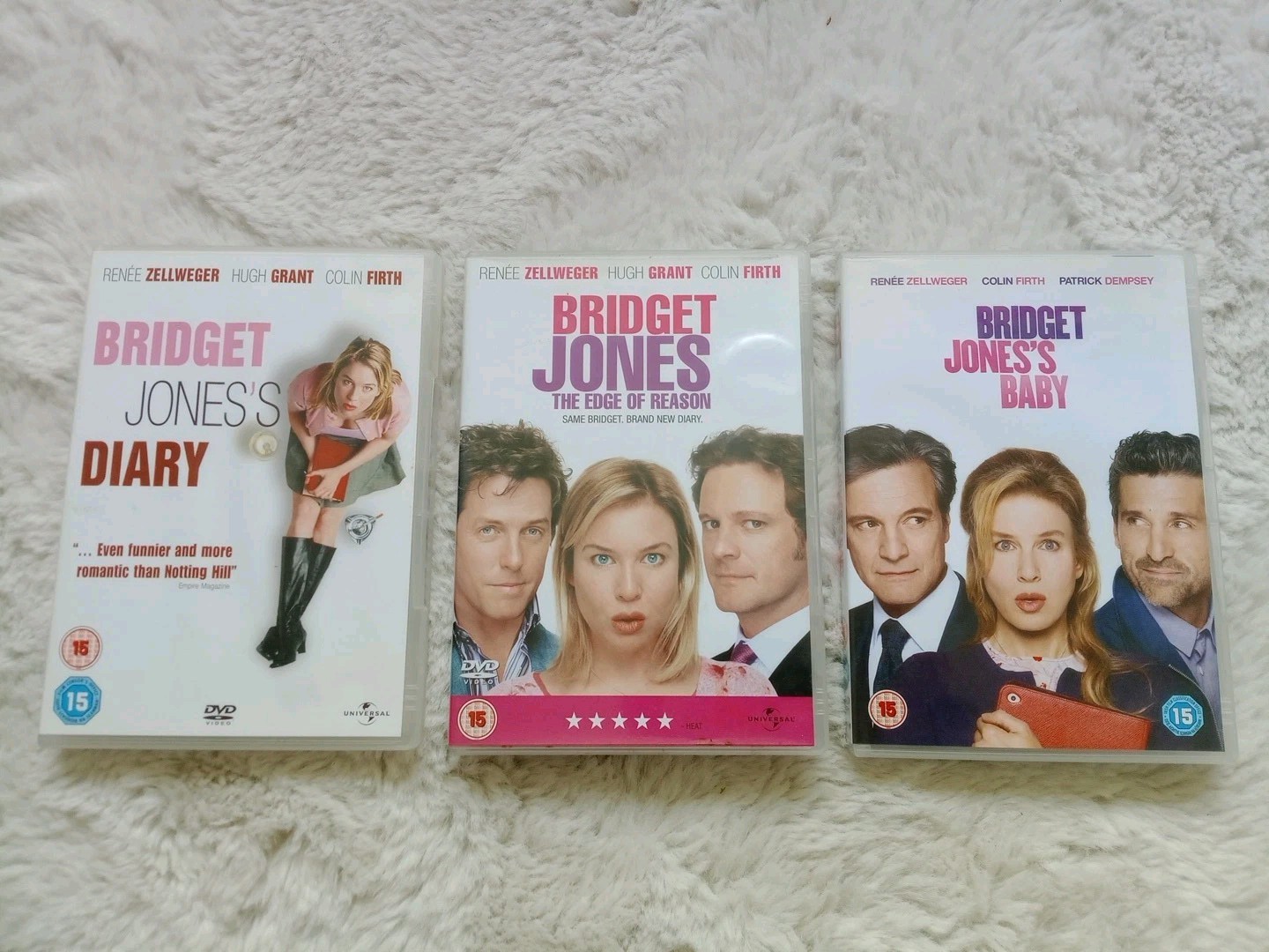 Bridget Jones's Diary DVD Edge of Reason & Baby  x3 DVD’s Set Region 2