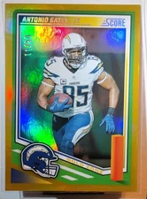 2025 Score Antonio Gates /50 GOLD ZONE COLOR MATCH #193 ⚡ HOF 🏆 Chargers NFL 
