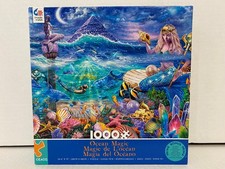 Ceaco Ocean Magic 1000 Piece Puzzle Mermaids Dolphins Fantasy