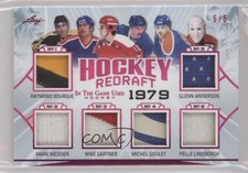 2020 Leaf ITG Used Magenta 5/5 Ray Bourque Raymond Mark Messier Mike Gartner 0c3