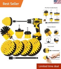 8 Pcs Drill Brush Attachment Set, Power Cleaning Scrub Brush Kit with Extend Lon