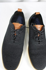 Cole Haan Men's 11 M 2.ZER GRAND Stitchlite Wingtip Oxfords in Black/Ivory Shoes